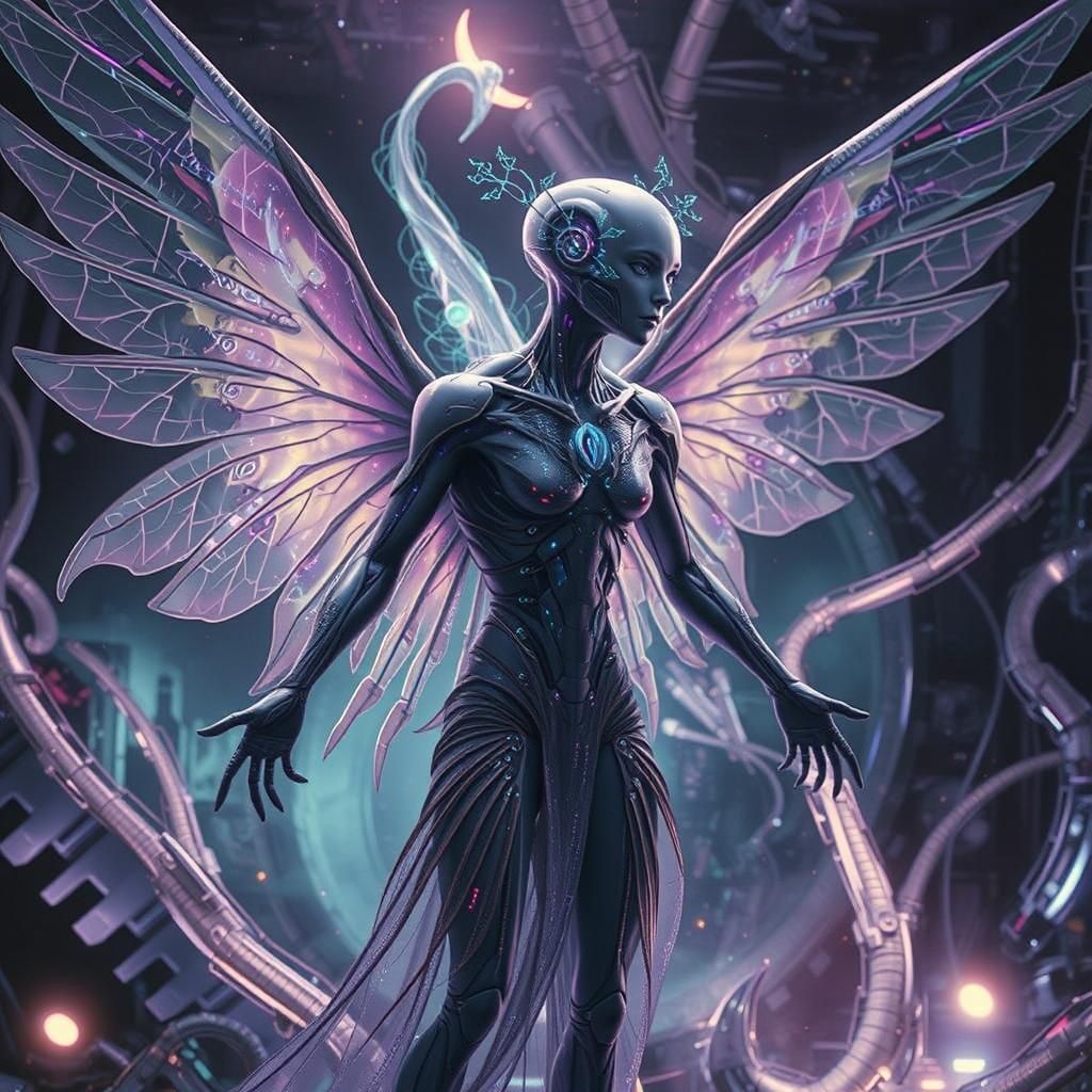 Bioluminescent AI Creature Generates New Life