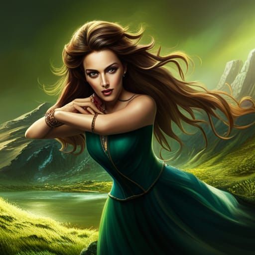 Beautiful Woman with Green Eyes and the Name "TERE"