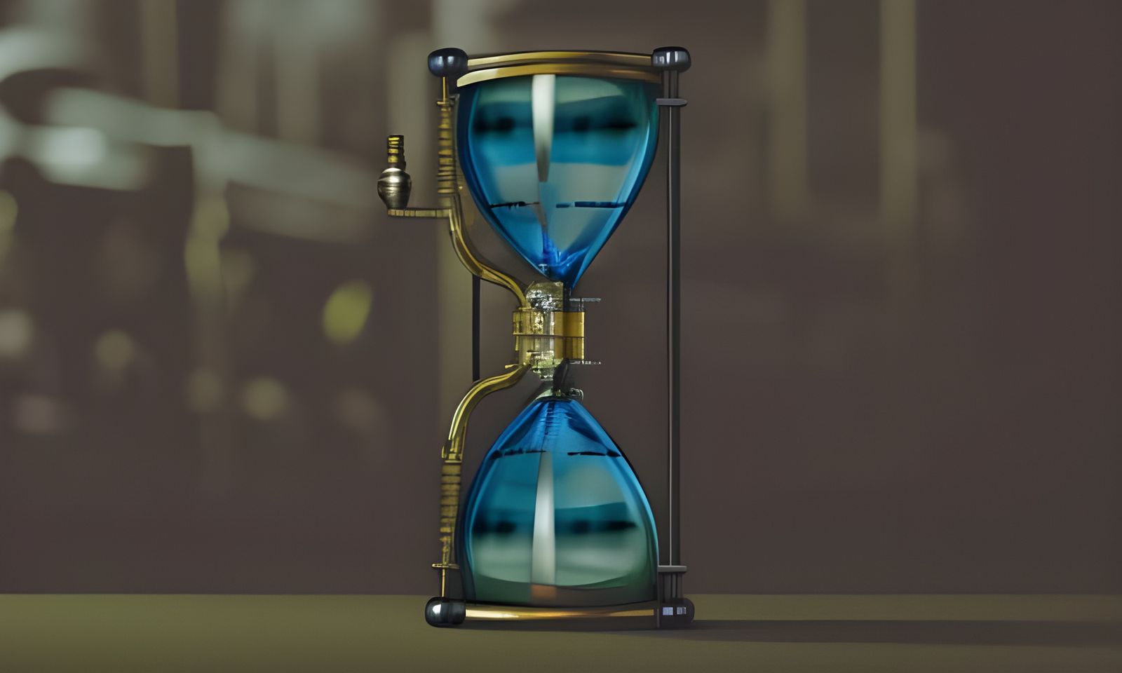 Steampunk hourglass