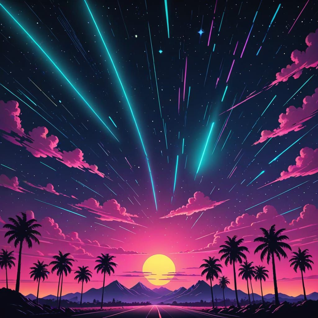 Stars in the night sky