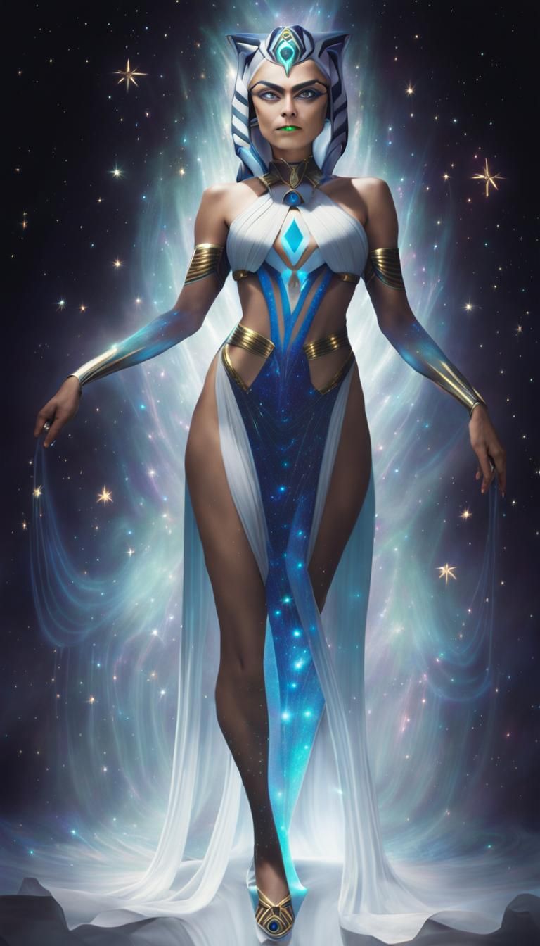 Ahsoka Tano as Astral Goddess, Digital Art