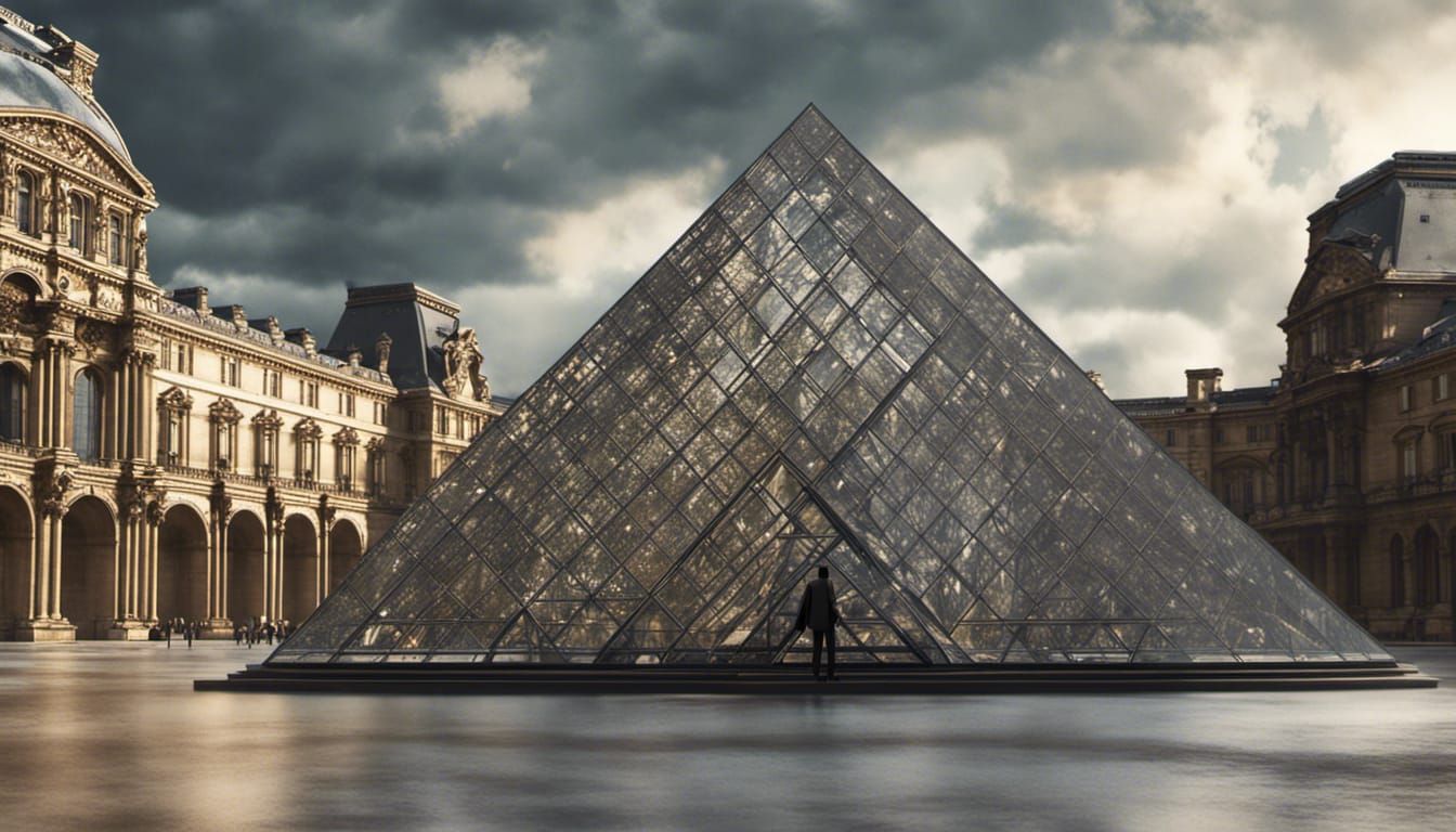 Paris Louvre Museum glass pyramid