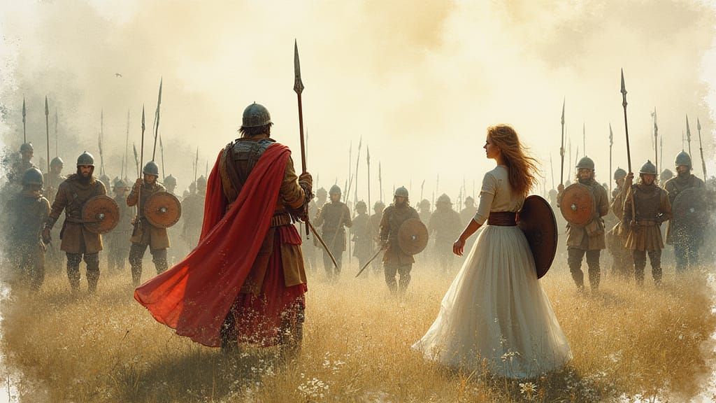 Irish Folklore Heroes in Their Final Stand