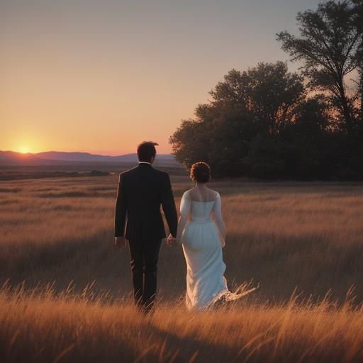 Sunset Walk: A Cinematic Film Still