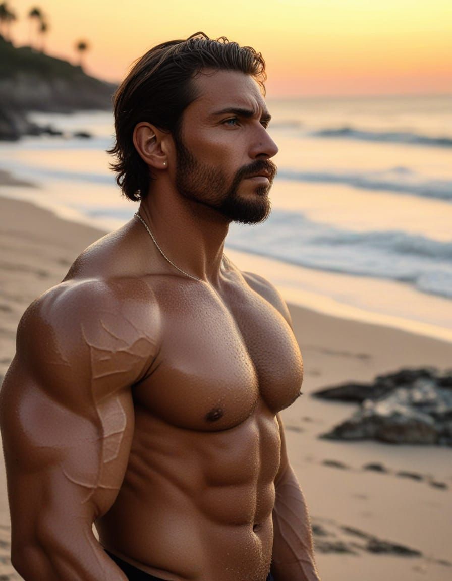 Bearded Alpha Male in Gilded Salon