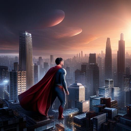 Superman Plays Guitar in Space: Digital Matte Painting