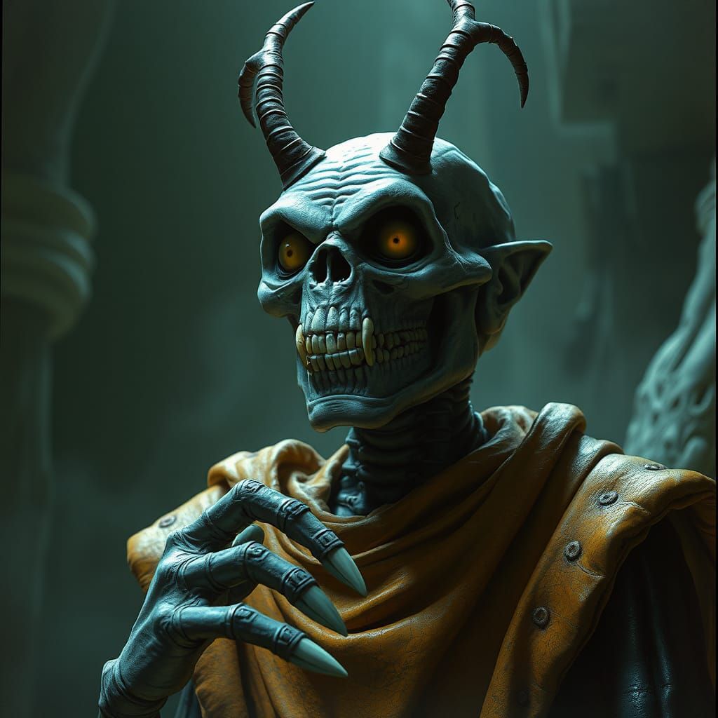 Surreal Biomechanical Landscape in Dark Fantasy Style