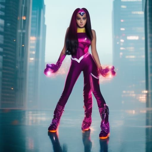 Ariana Grande as Starfire: Professional Photography