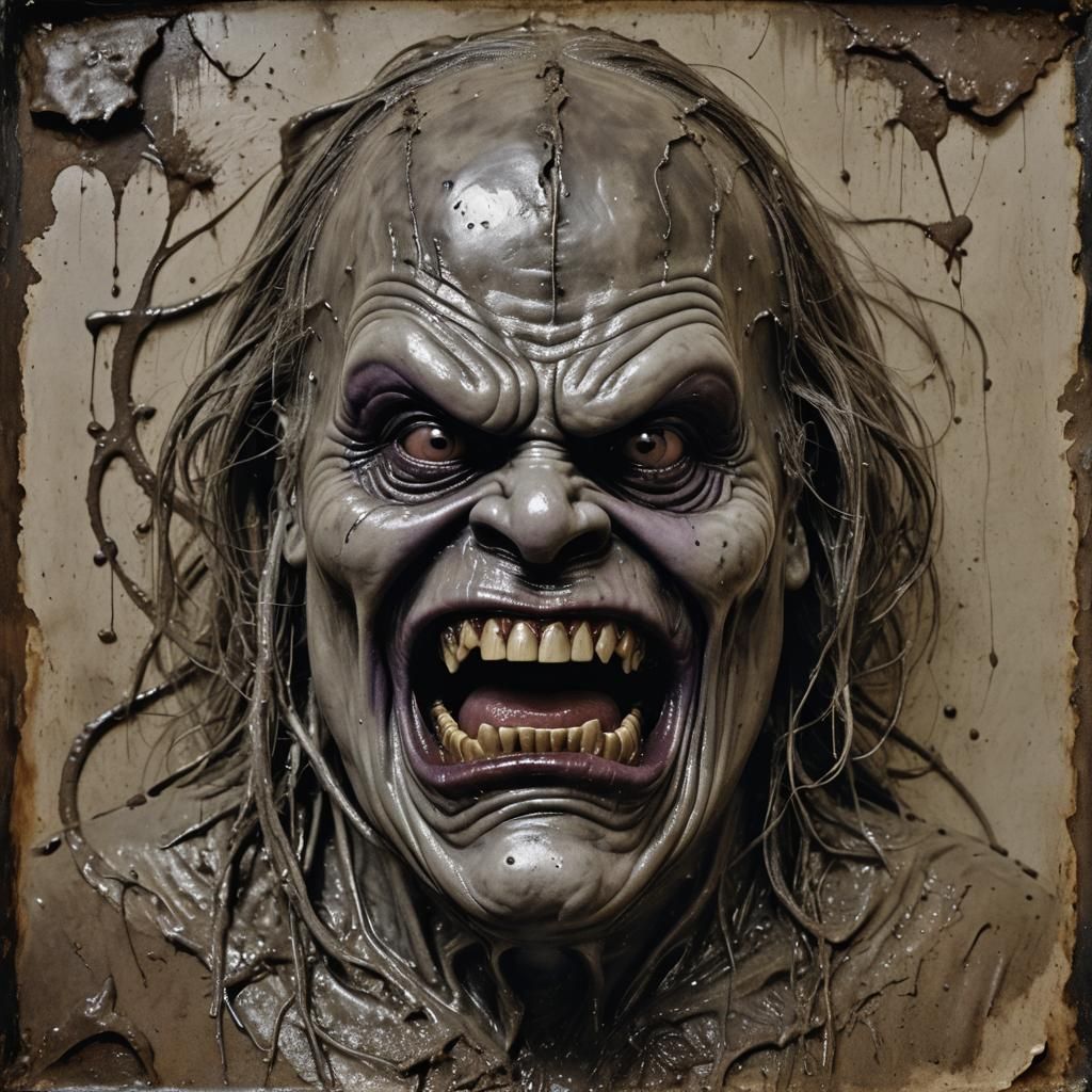 Grotesque Entity in Dark Fantasy Style