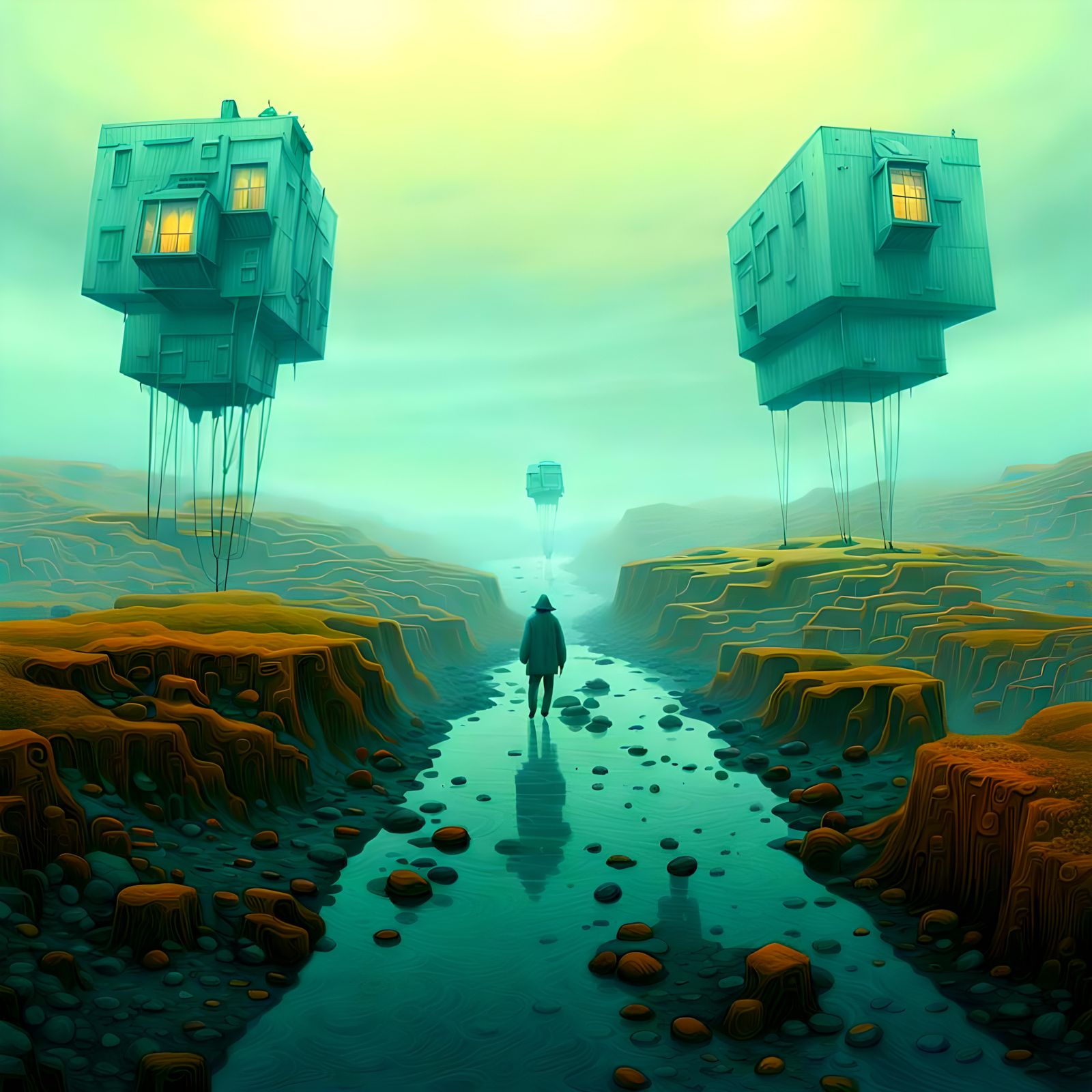 Surreal Landscape of the Collective Unconscious