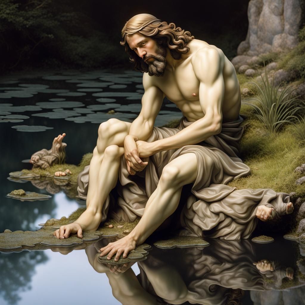 Hyperrealistic Jesus Emerges, Golden Age Illustration Style