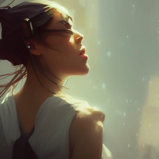 Detailed Portrait with Dynamic Lighting