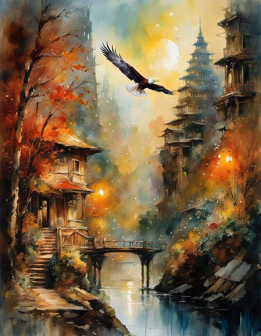 Eagles Soar over the Druids Retreat