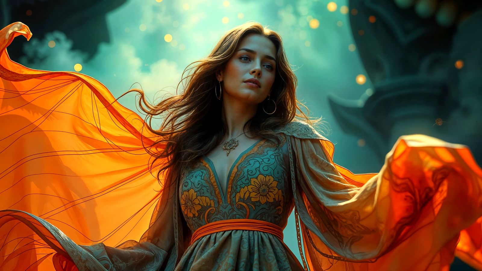 Dreamlike Musical Landscape in Volumetric Lighting