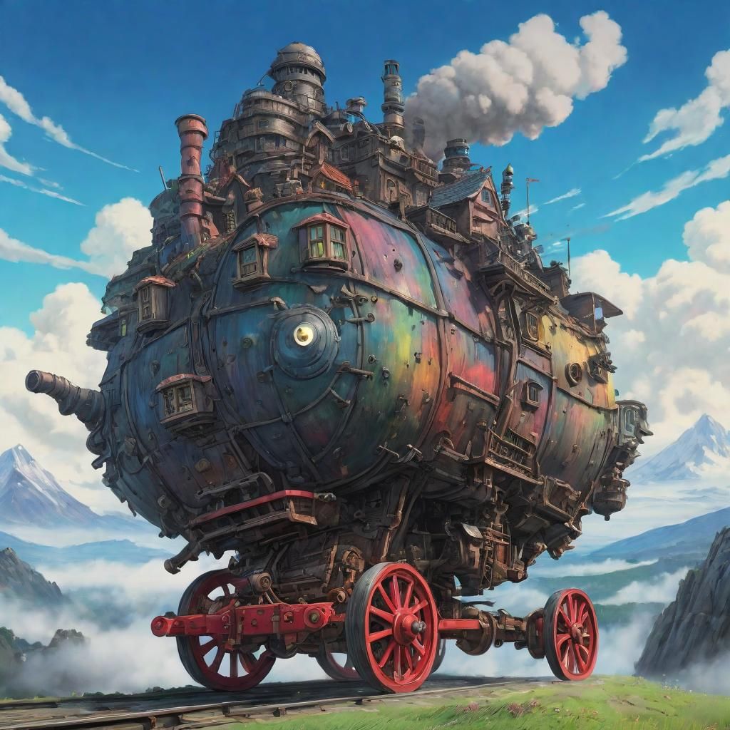 What if... Howl's Moving Castle was built to move on wheels?