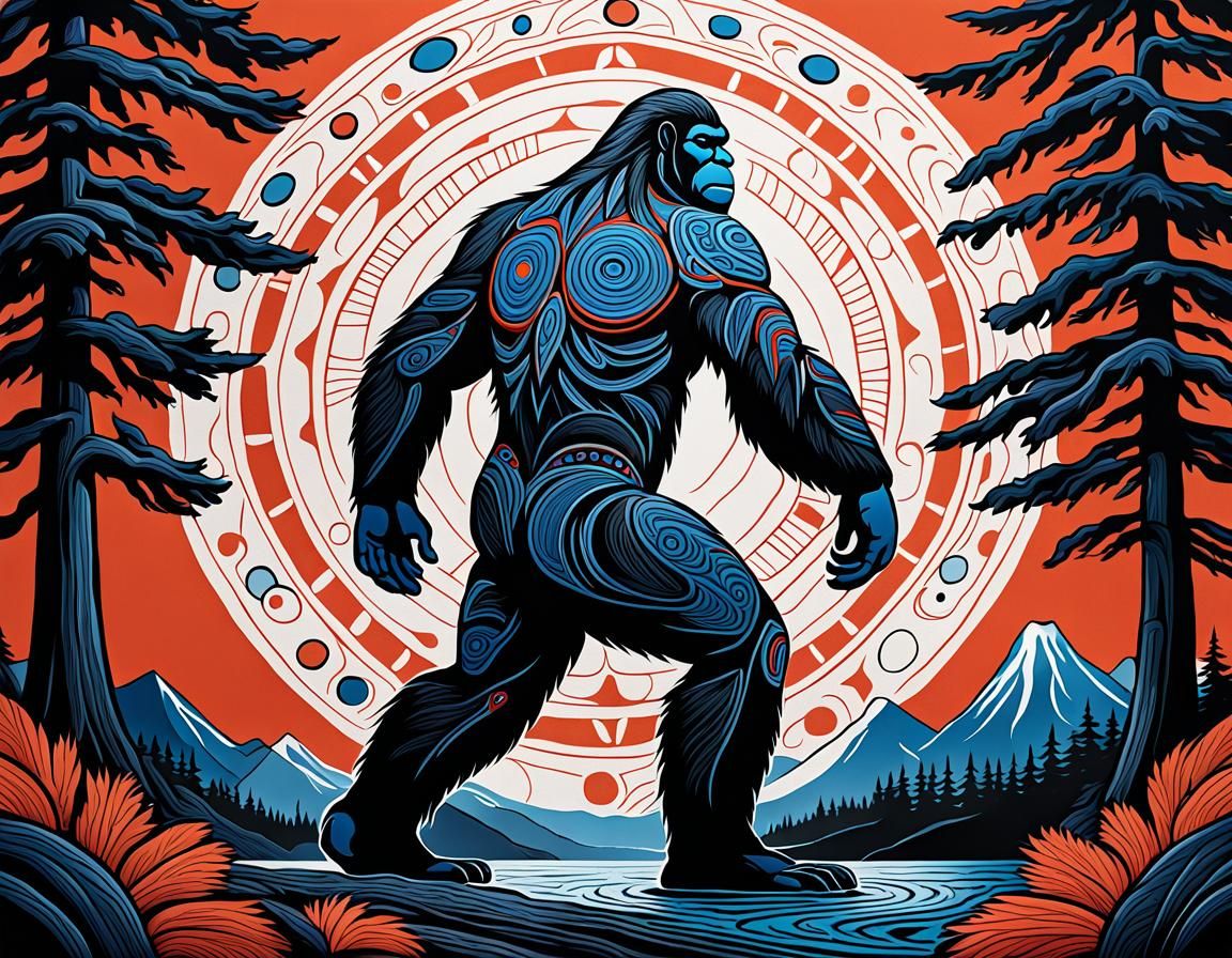 Bigfoot in Salmon: Northwest Coast Native Art
