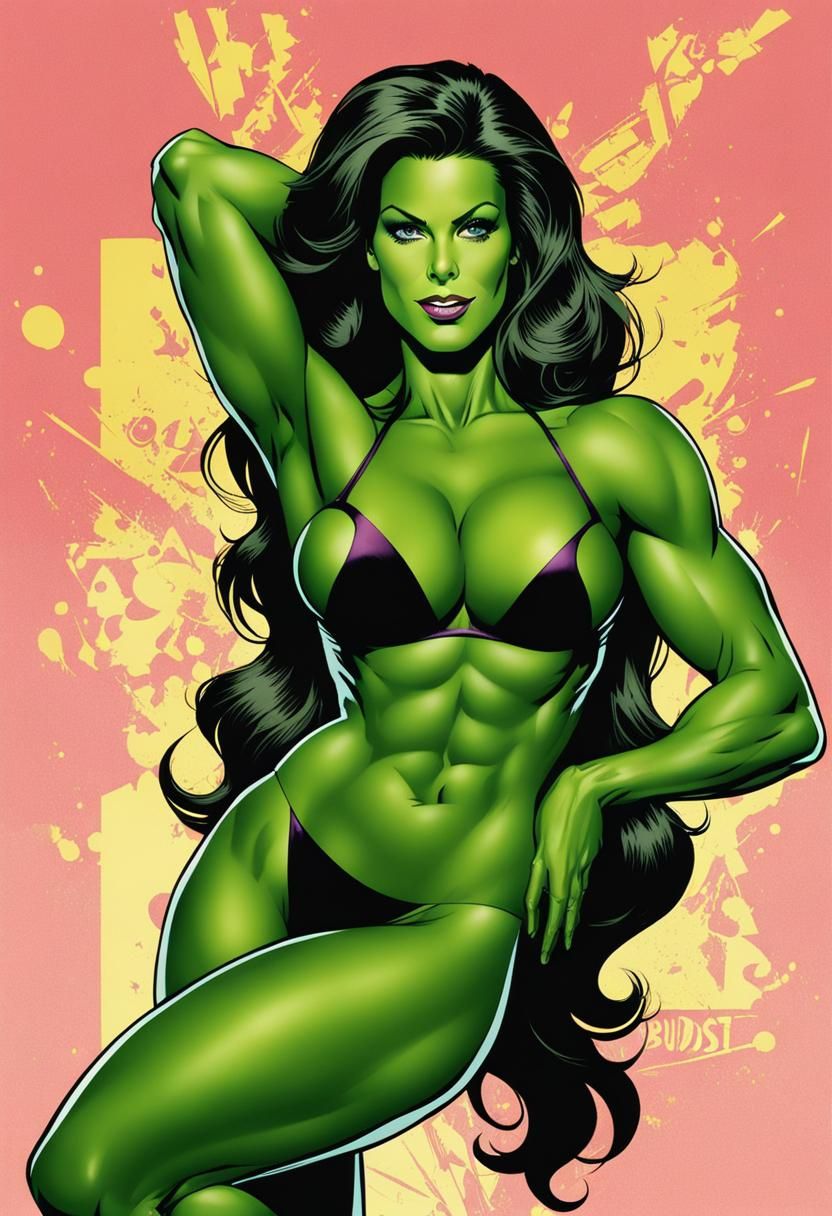 Jaime Lee Curtis as She-Hulk