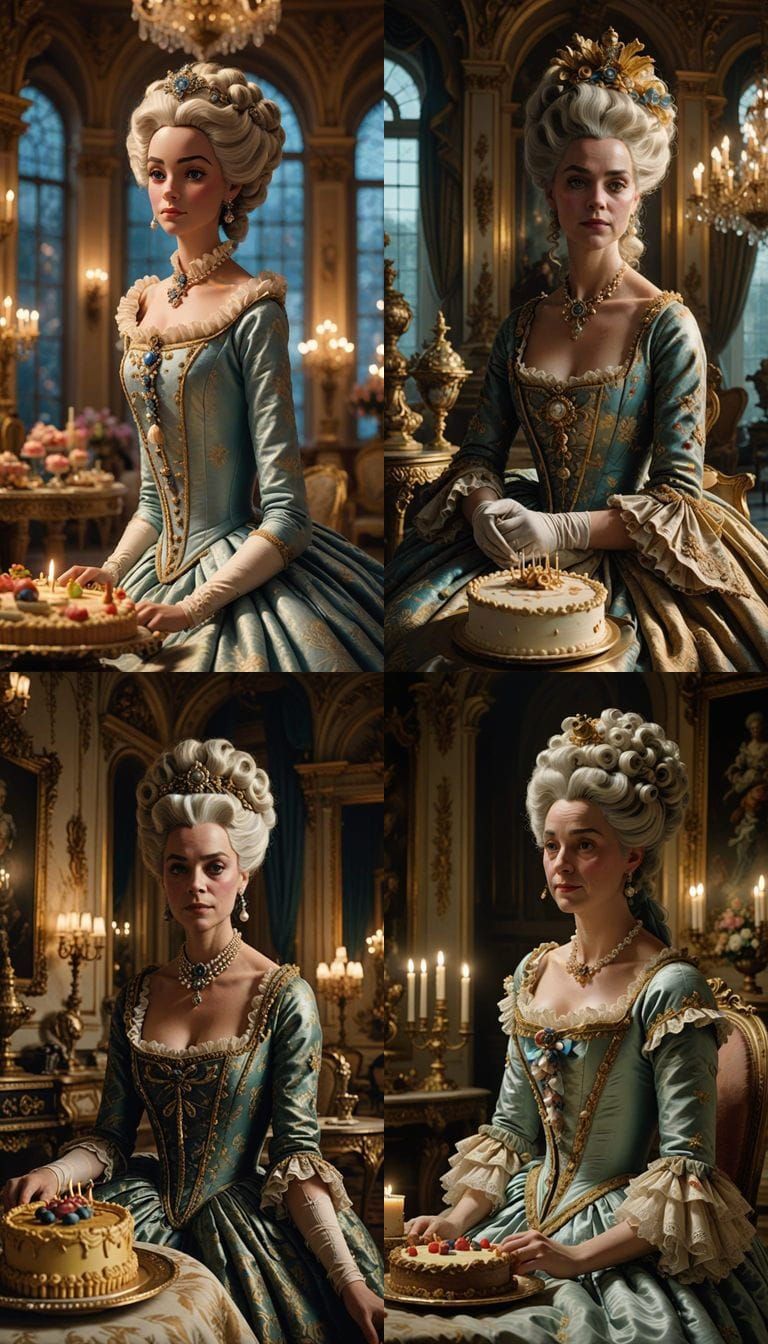 Marie Antoinette in Elegant Palace Splendor