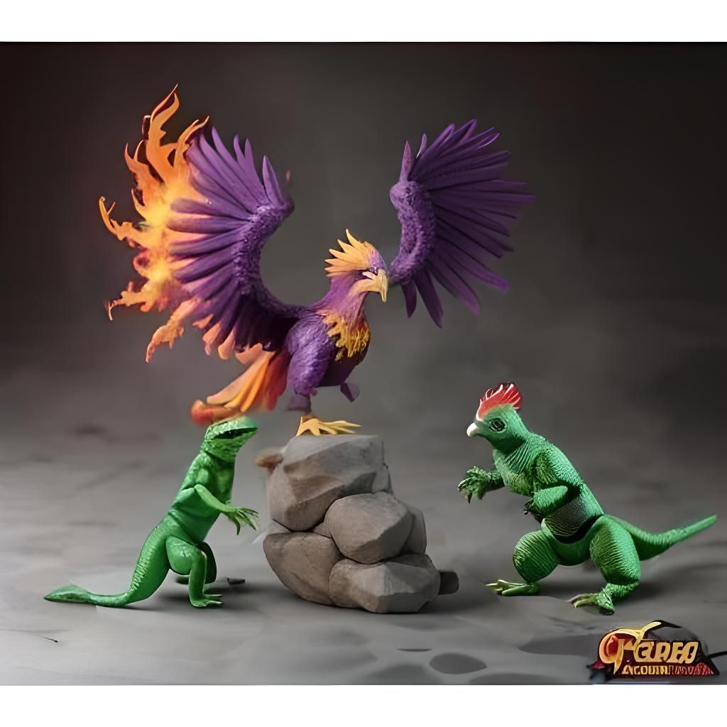 Fiery Phoenix Roost Action Figure Playset