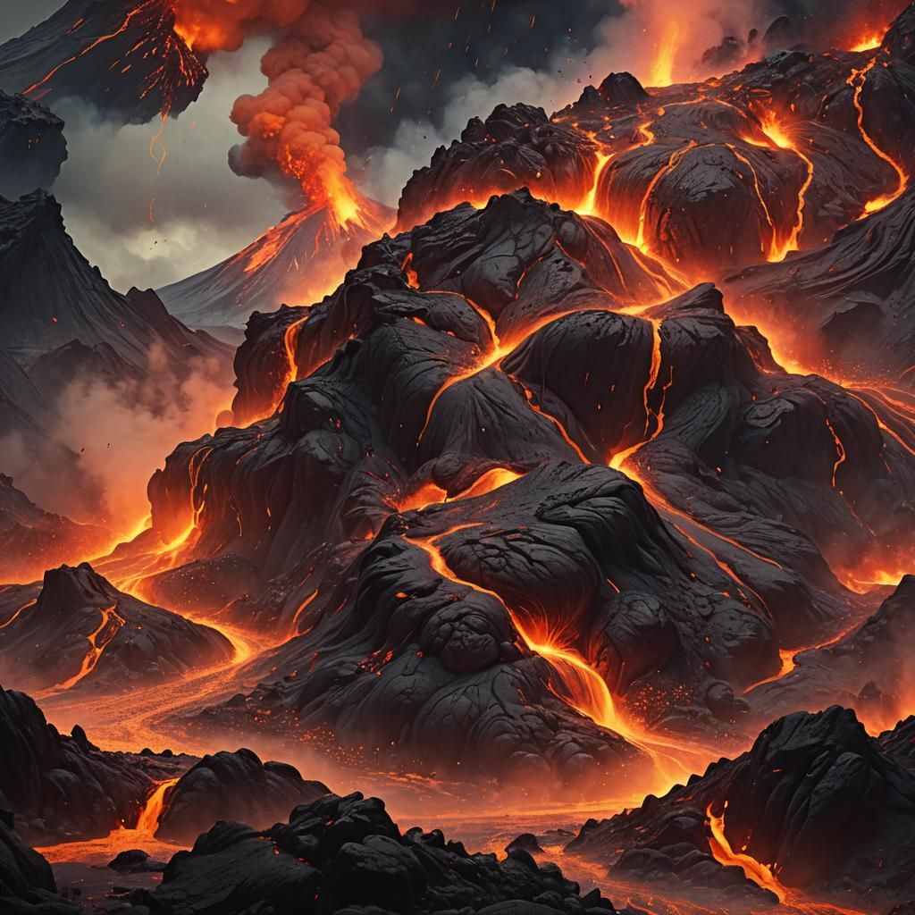 Volcanic Eruption: A Fantasy Matte Painting