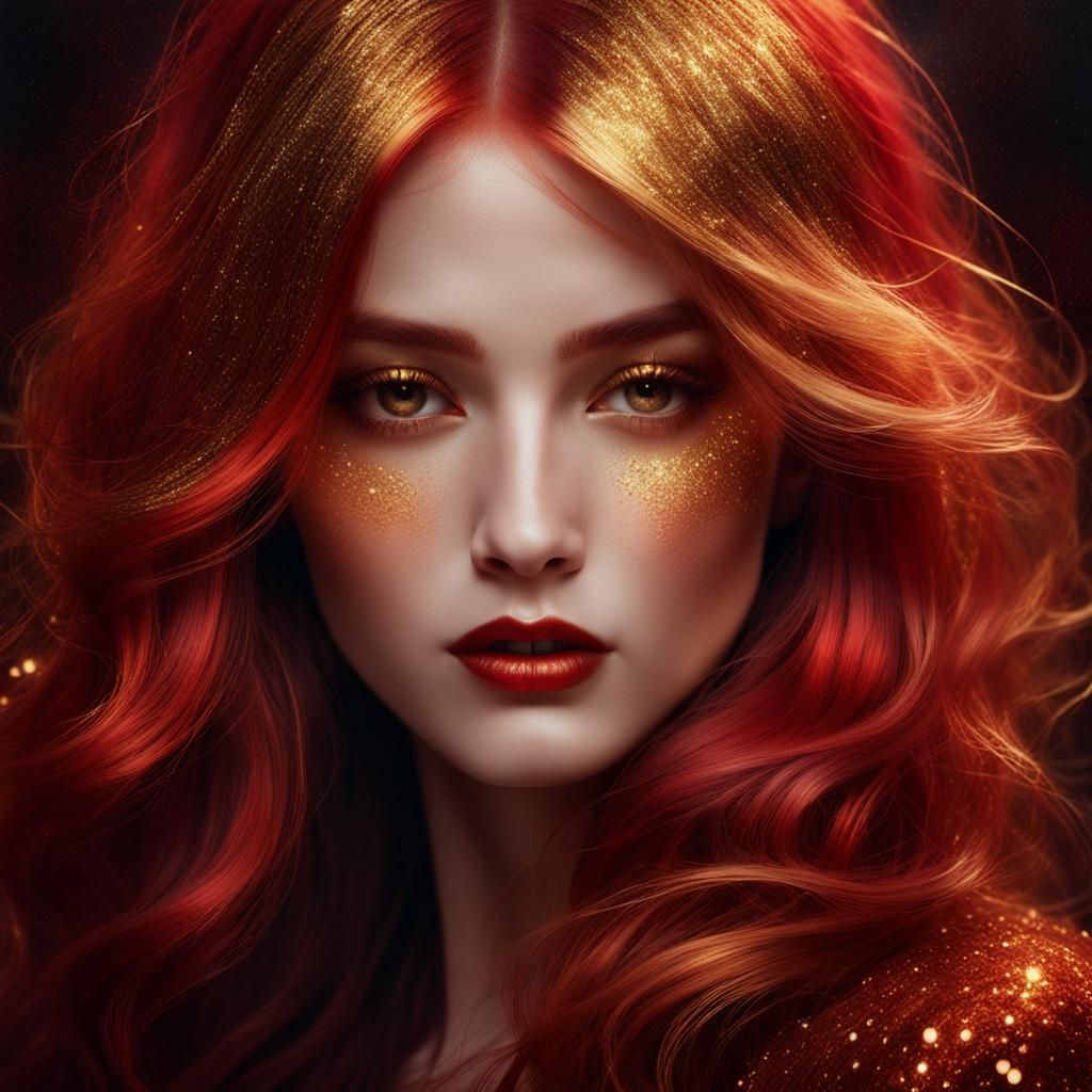 Ethereal Woman Portrait in Dark Fantasy Style