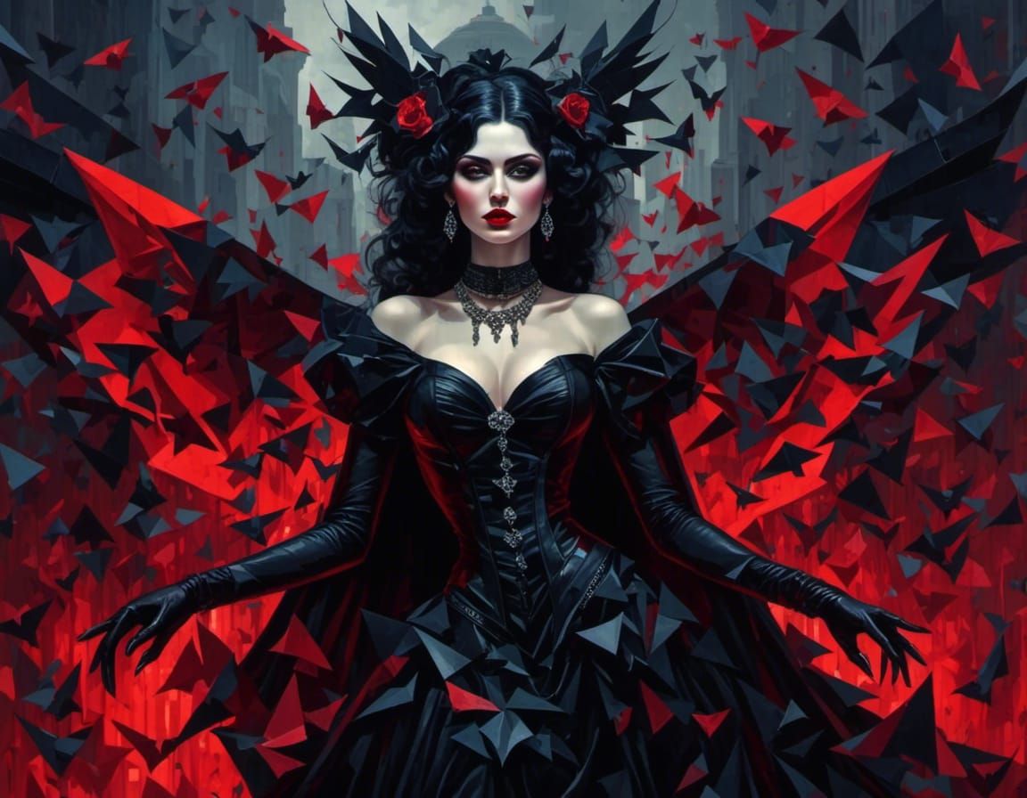 symphony in black and red