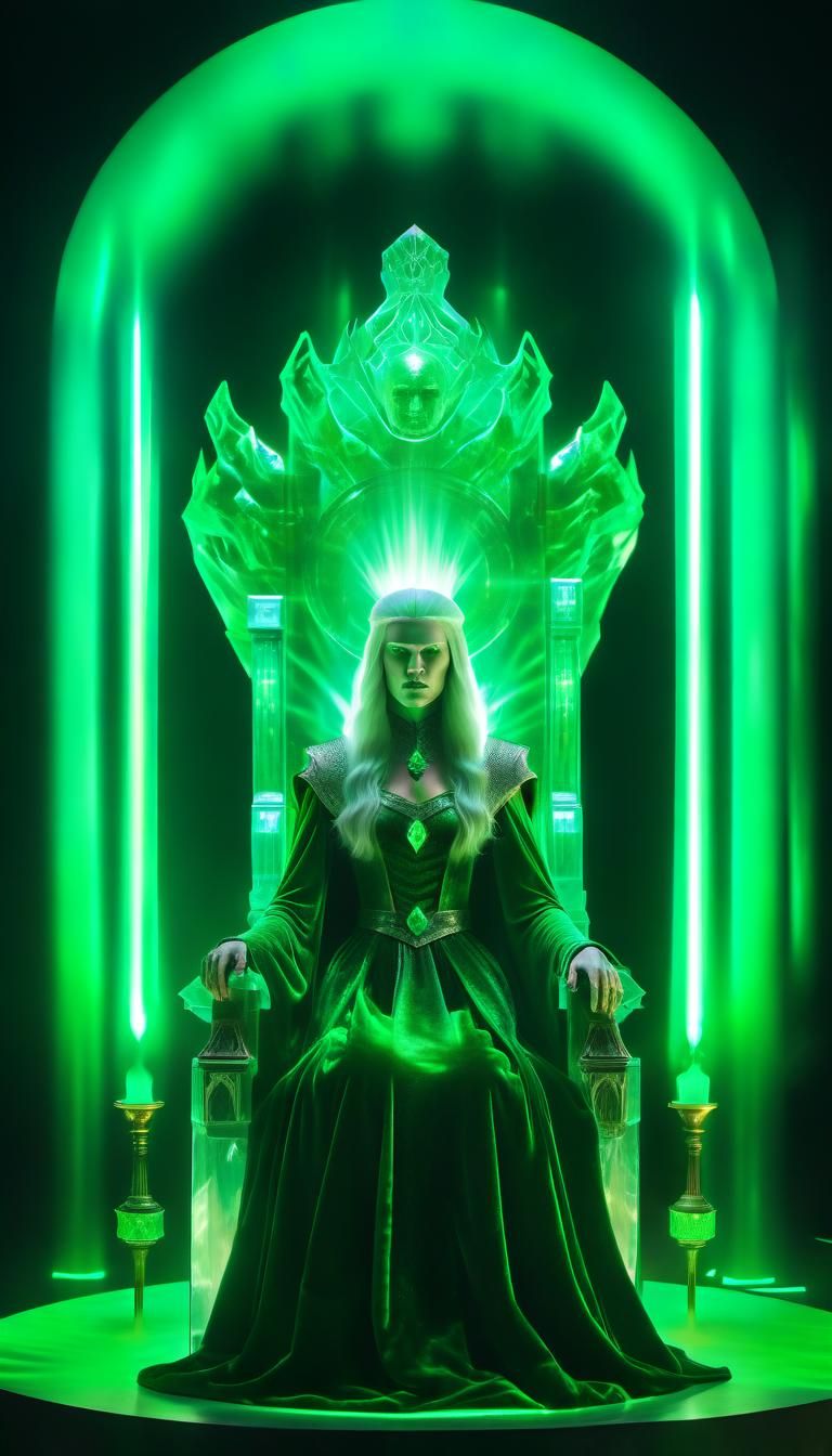 Ethereal Giant Head in Emerald Throne Room