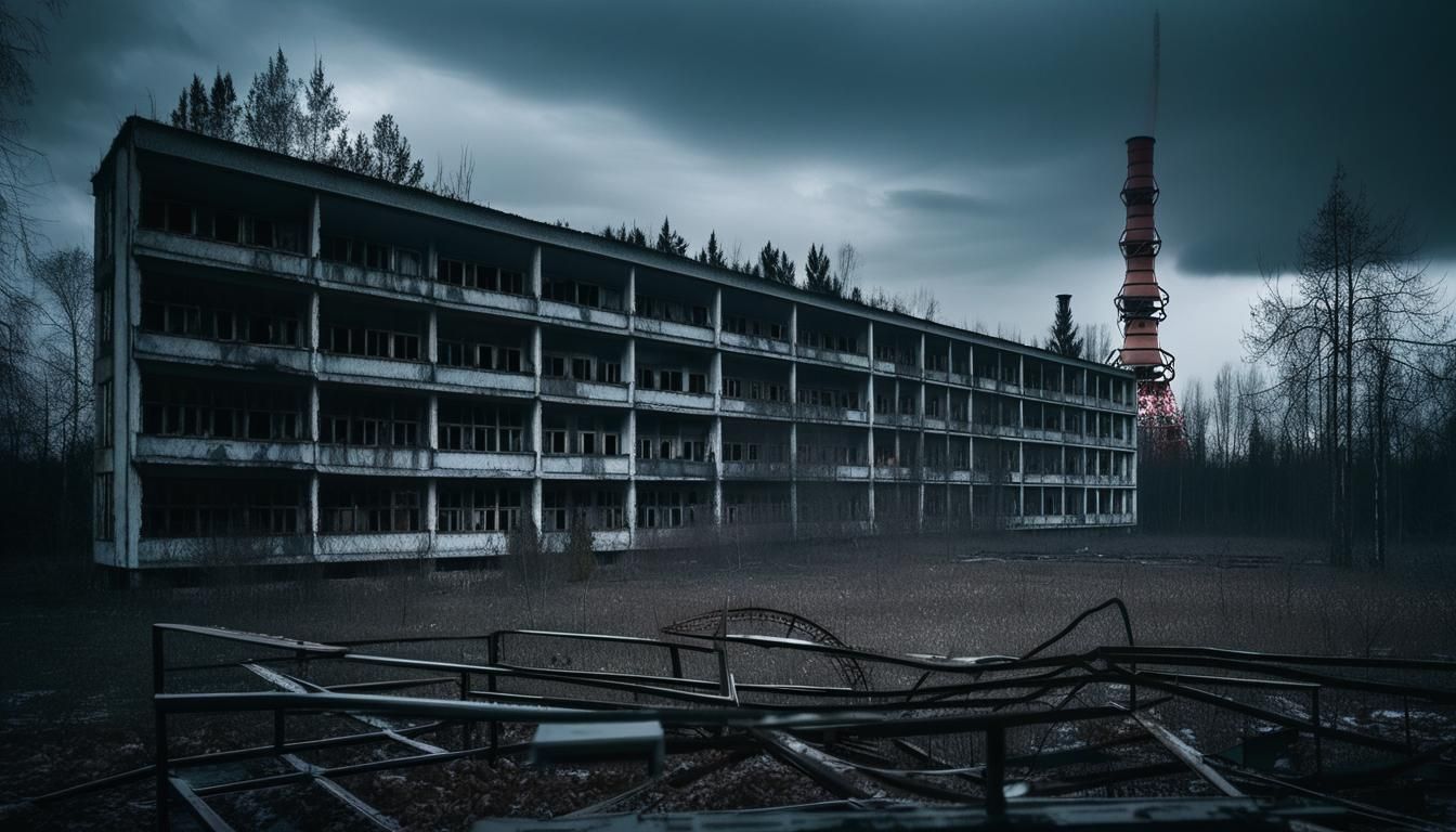 Chernobyl Exclusion Zone: Sinister Double Exposure Photograp...