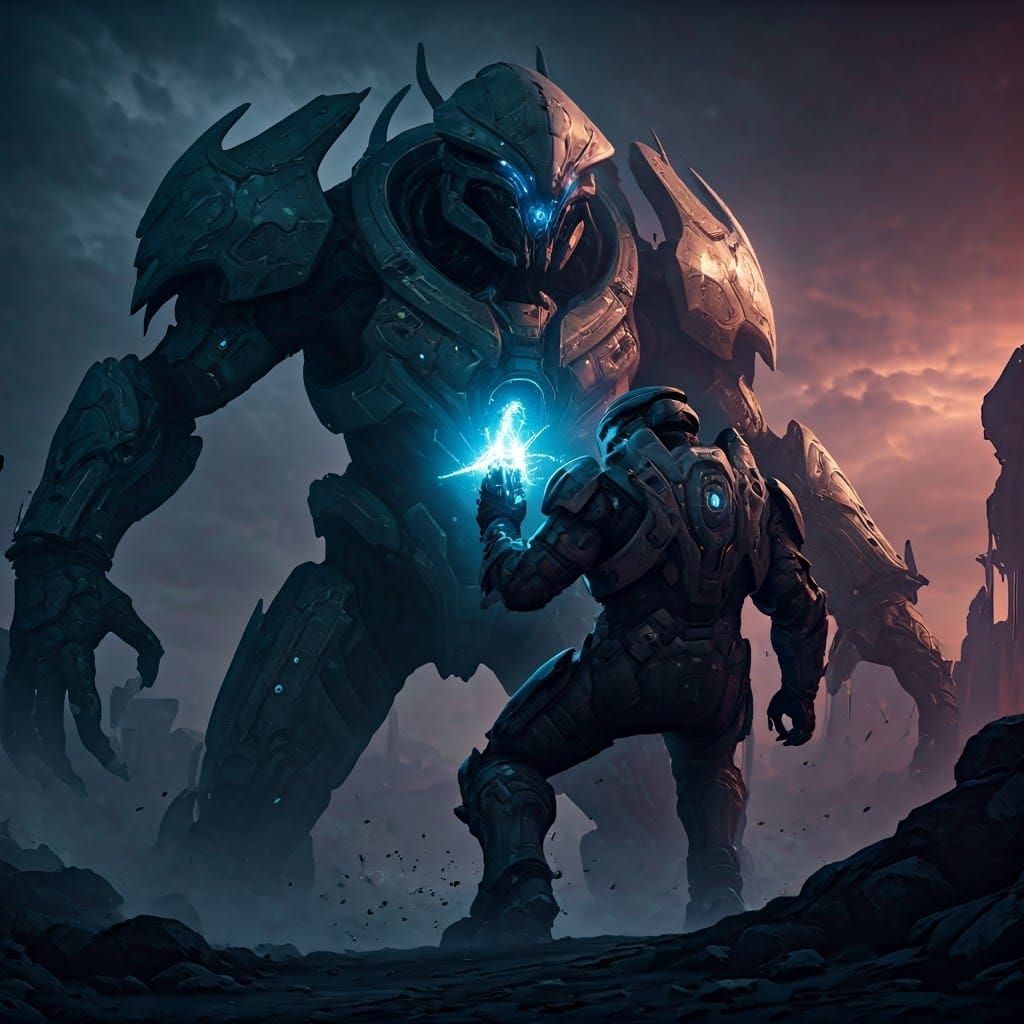 Majestic Warden Eternal Confronts the Didact in a Clash of E...