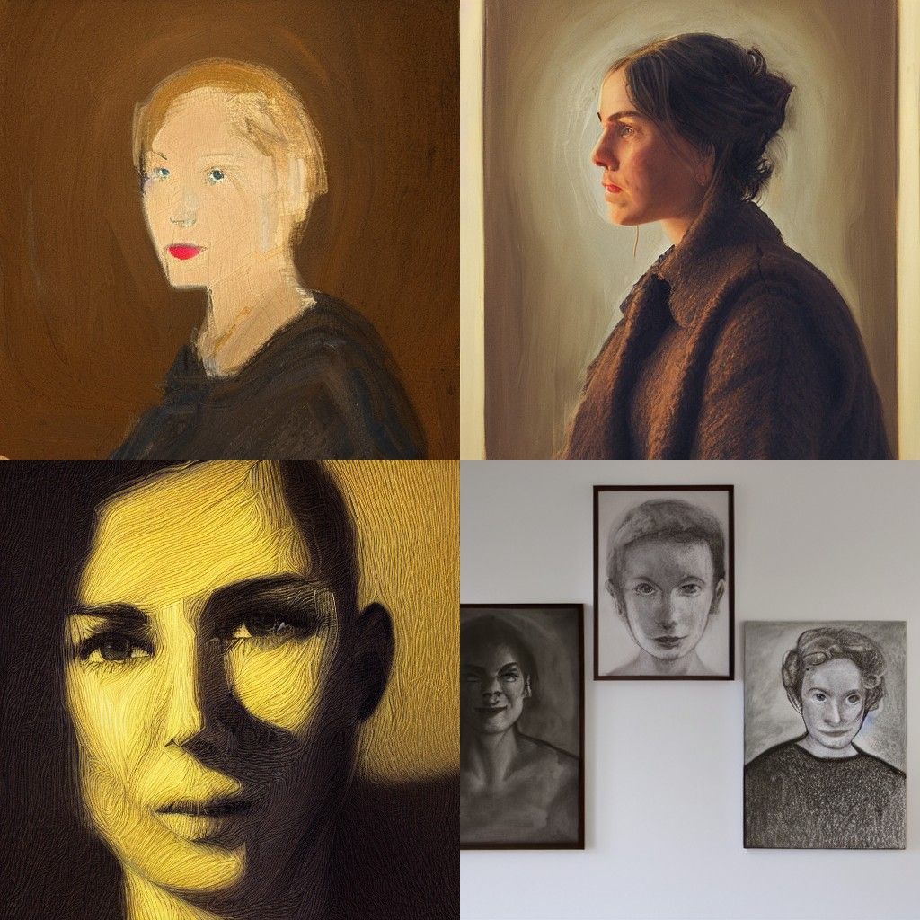 Minimalist Portrait in Light and Space Style