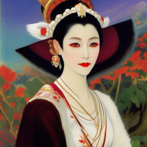 Vampire Lord Enjoys Onigiri, Russian Art Style