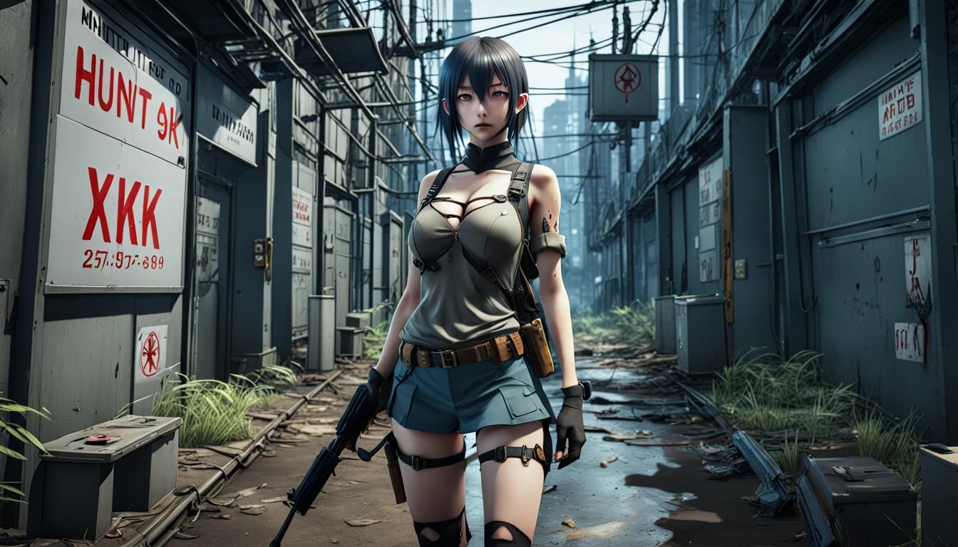 Mutant Girl on a Hunting Trip: Anime Horror in 8K