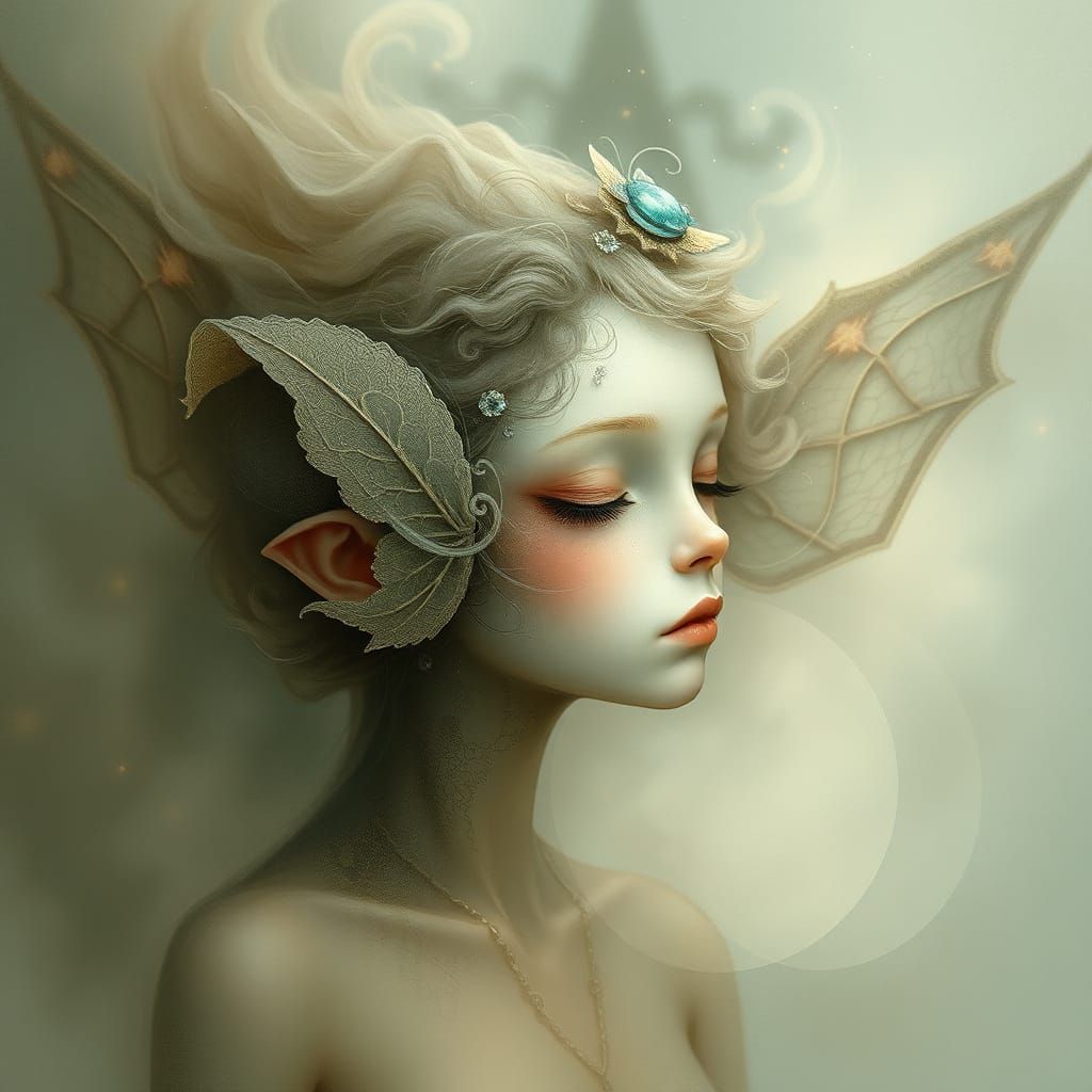 Whimsical Ethereal Soul in Giclee Art