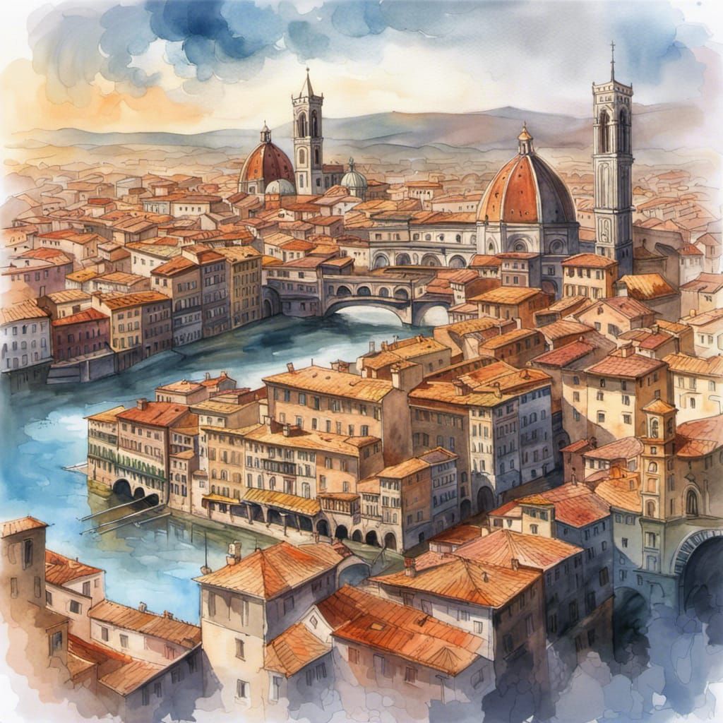 Firenze in aquarell 5