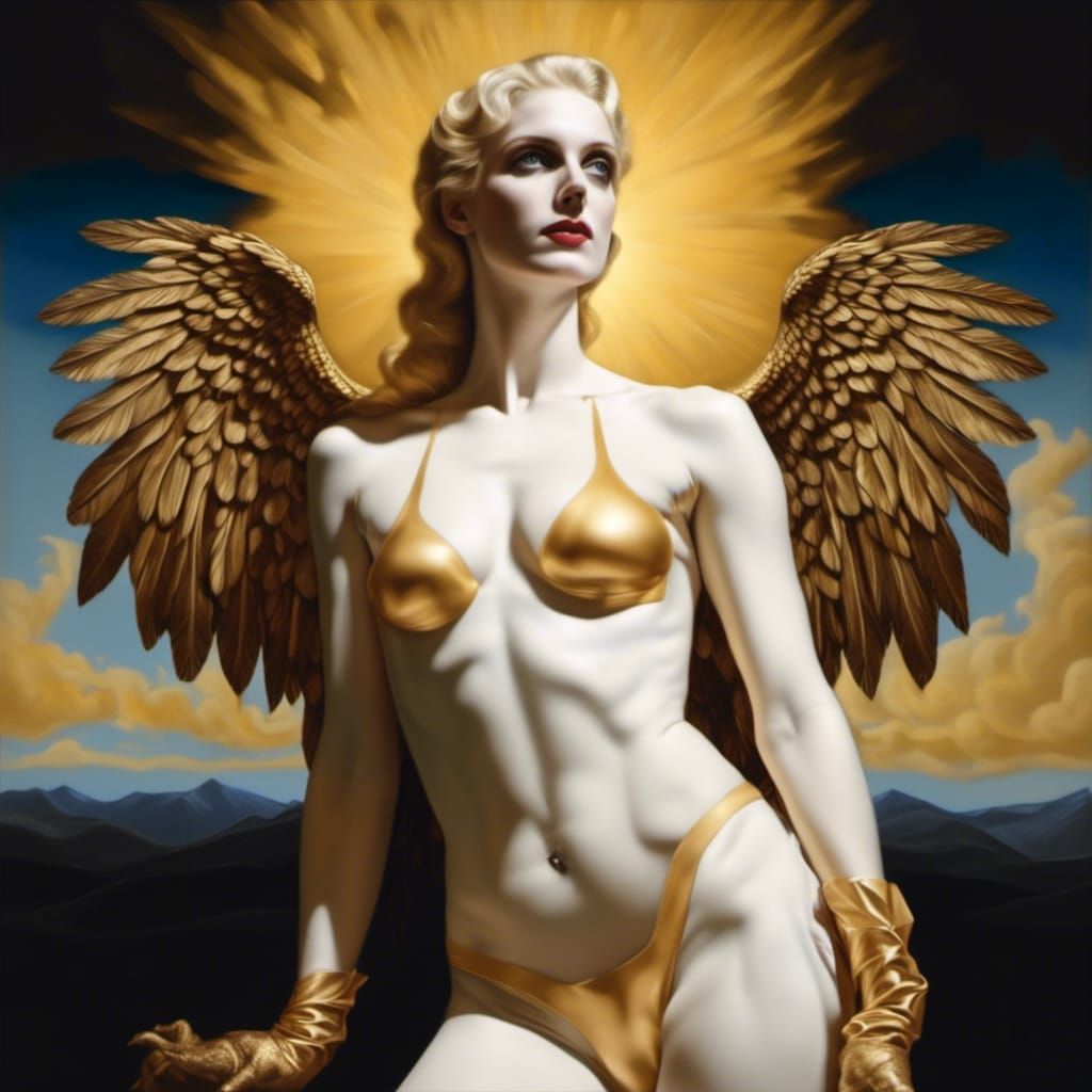 Hyperrealistic Alien Party Inspired by 20th Century Art