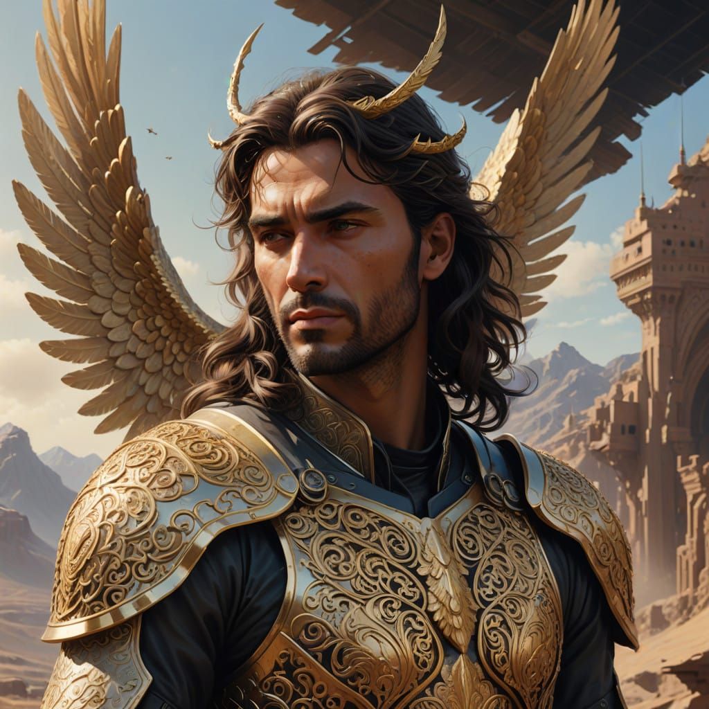 Angel of Ancient Splendor in Modern Realism