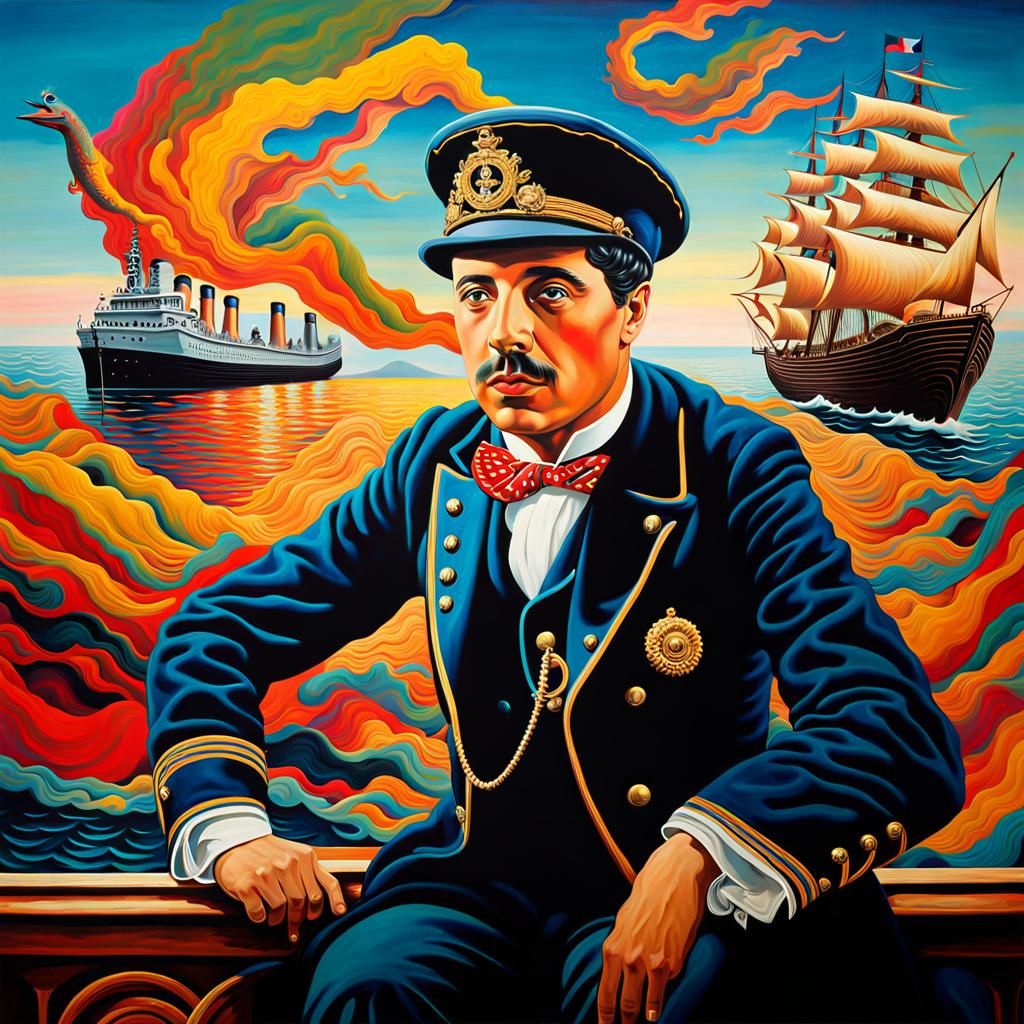 Chaplin as Napoleon: Surreal Naval Scene