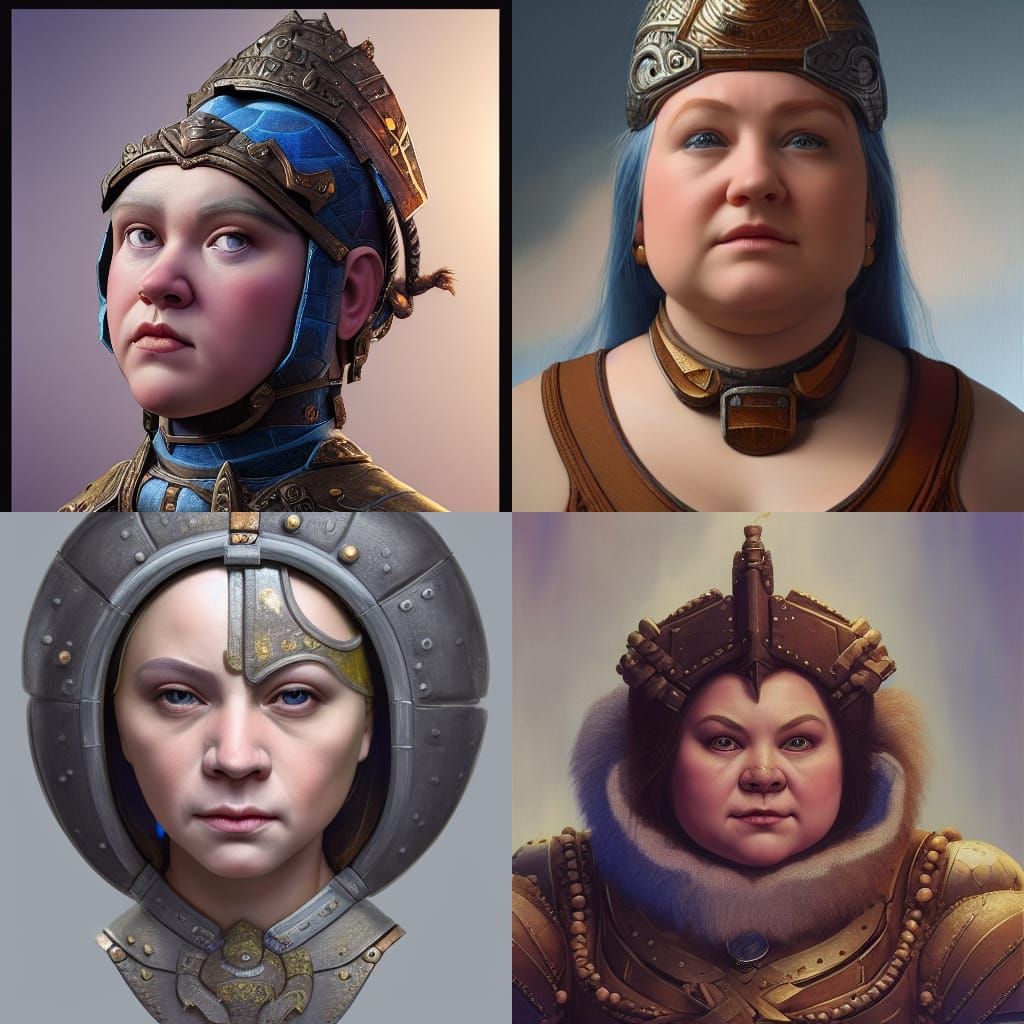 Dwarven Cleric: Hyperrealistic 3D Render in Mixed Media