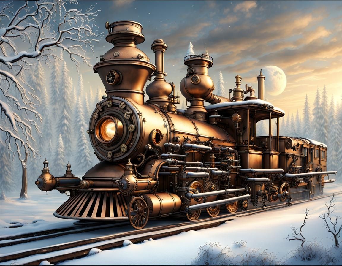 Steampunk Winter Wonderland: Victorian Gears and Frost