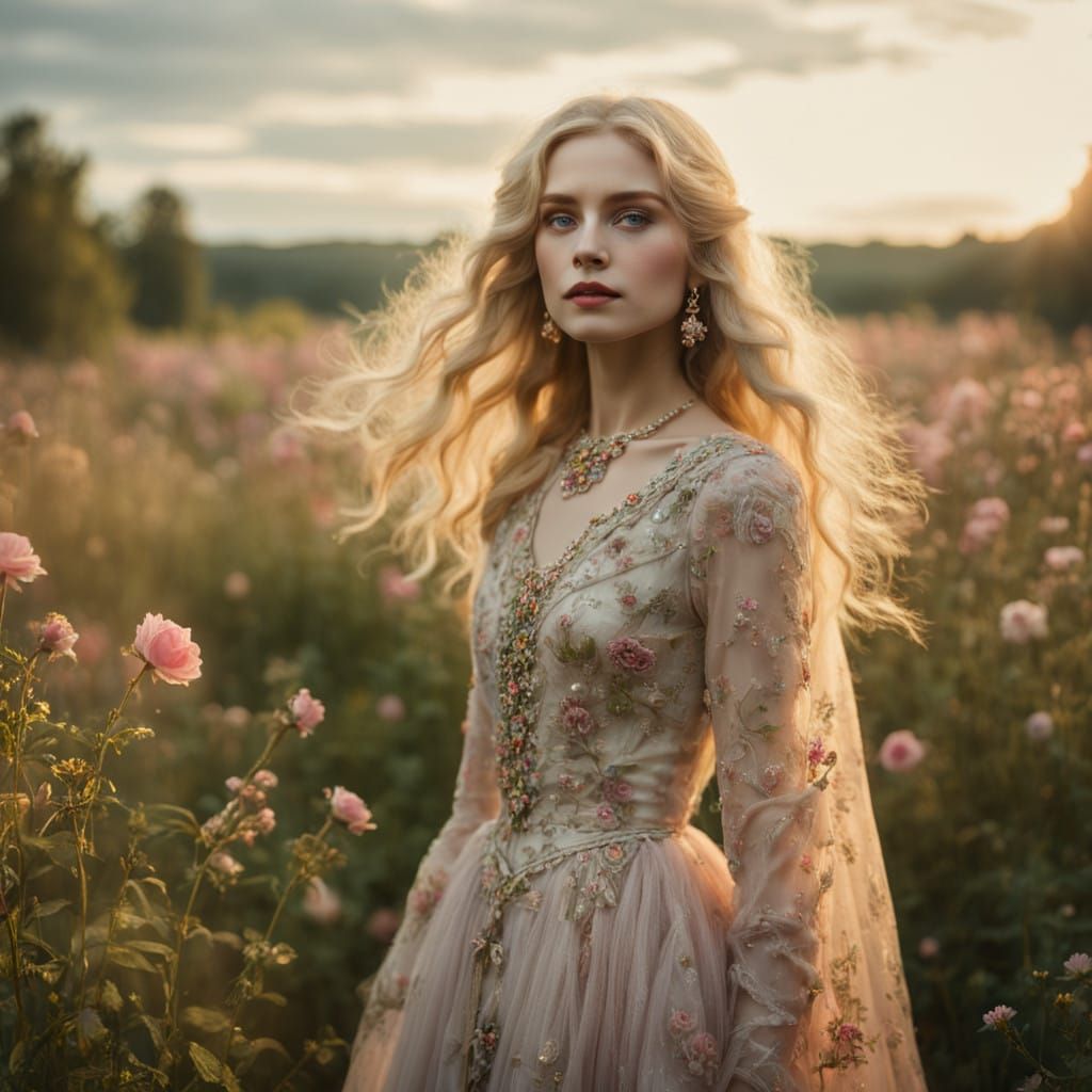 Ethereal Russian Beauty in a Whimsical Wonderland