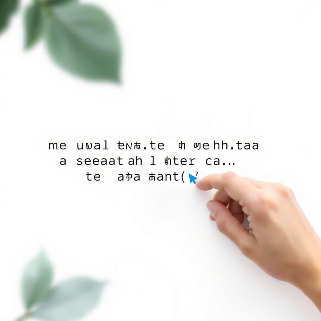 Surreal Image of a Small Man Chewing a Sock