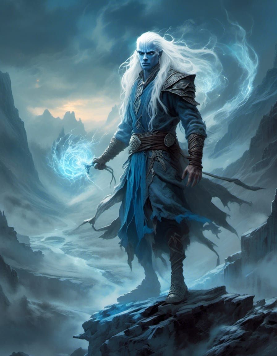 Epic Elf Monk Wizard on Fantasy Road