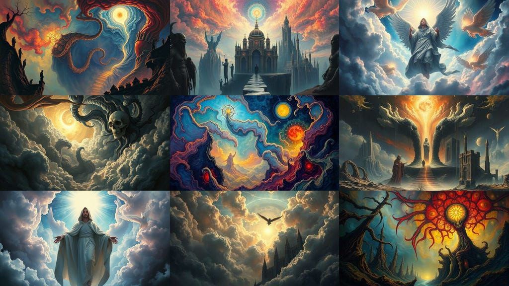 Dante's Divine Comedy Paradise Depicted in Disturbing Detail