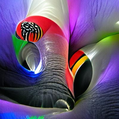 Vivid Colors in Dark Tube: Abstract Sensation