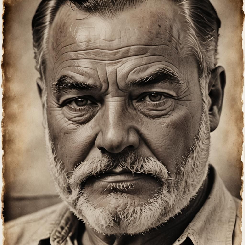 Vintage Portrait Captures Wisdom in Sepia Tone