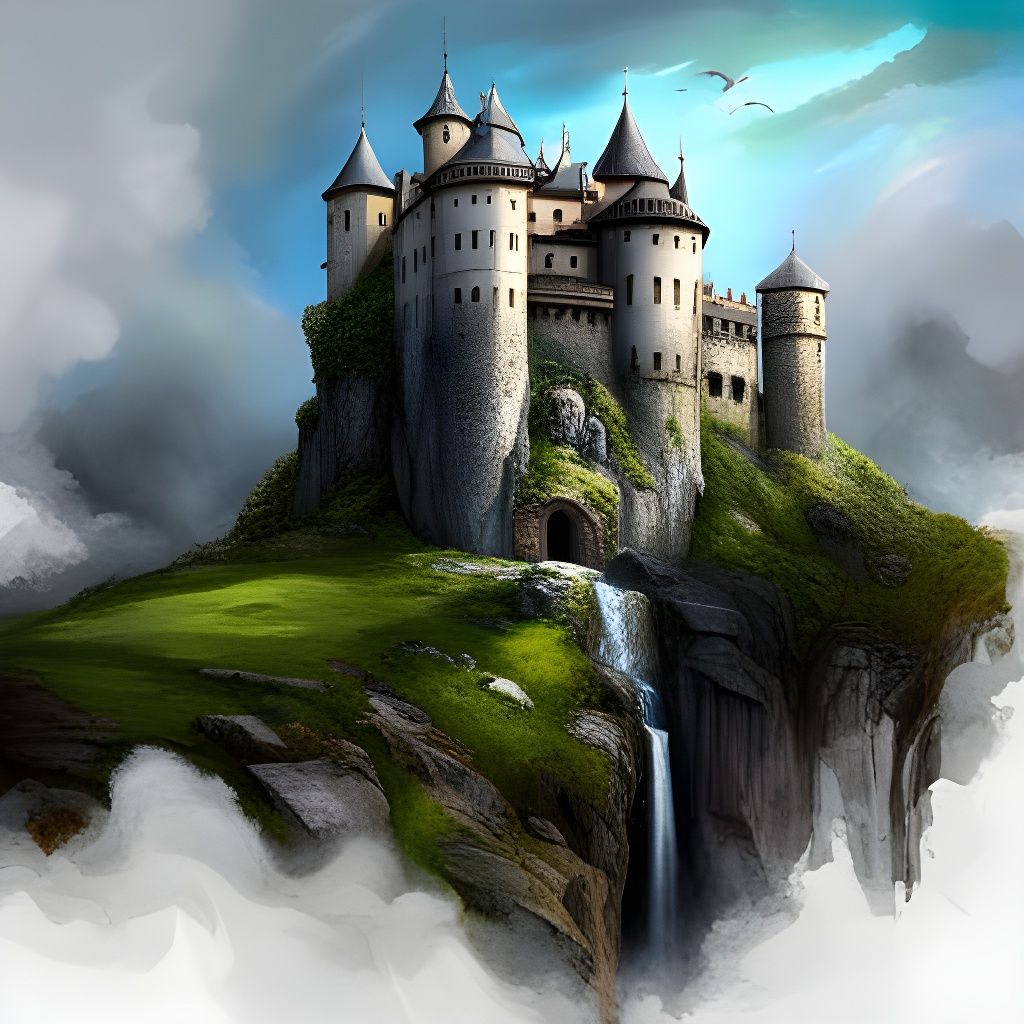 Castle Rock in the Storm (My Tops Revisited with SDXL - 4)