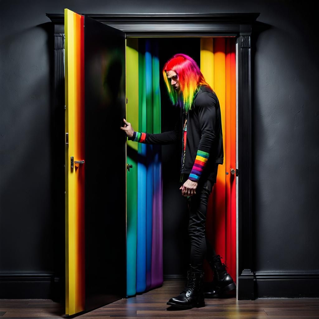 Rainbow Punk Emerges from Dark Closet