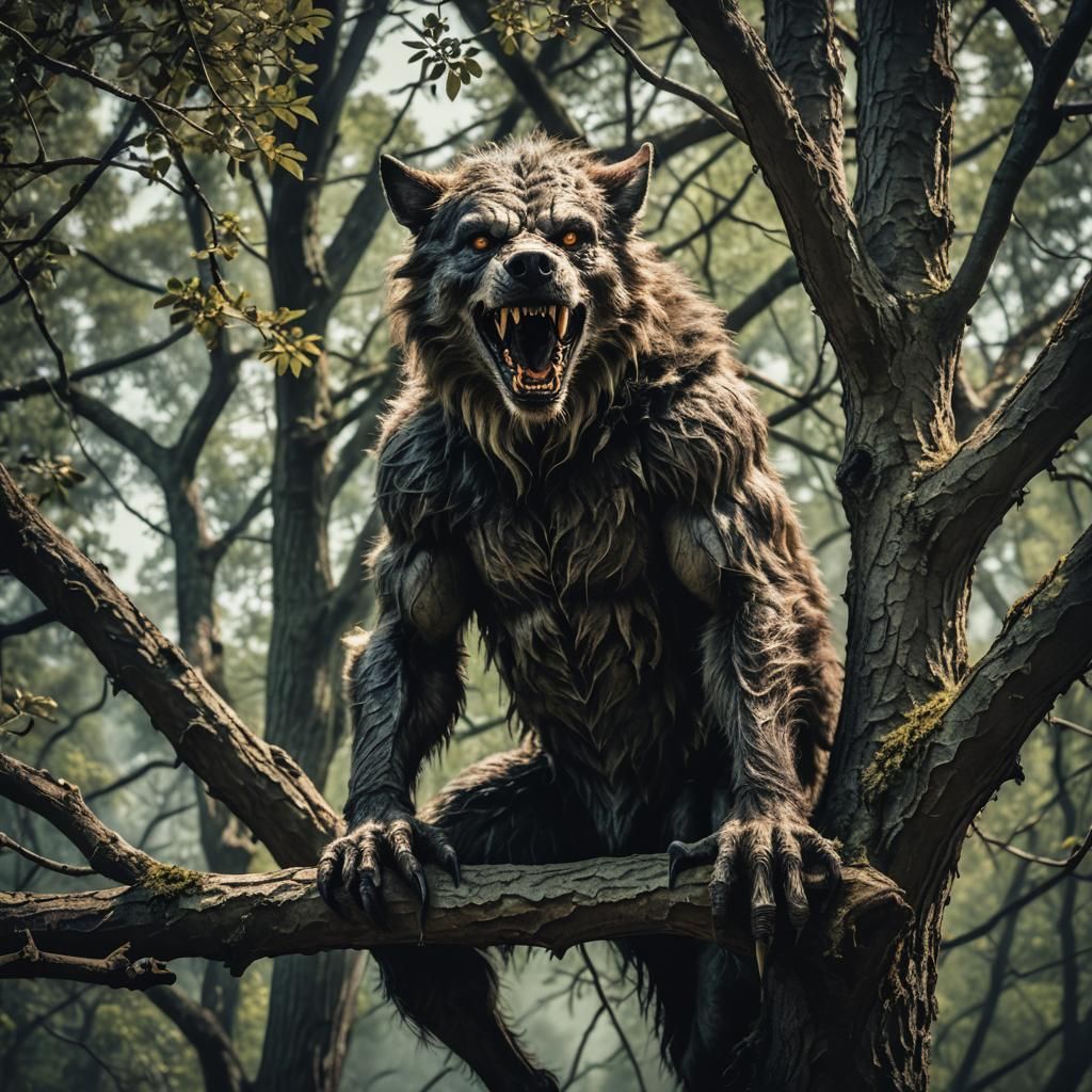 Scary werewolf