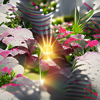 AI Generated Abstract Garden