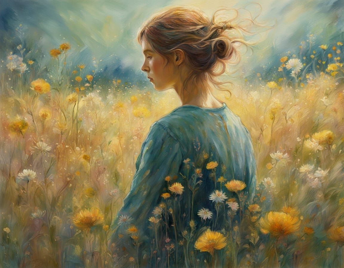 Impressionist Melancholic Woman